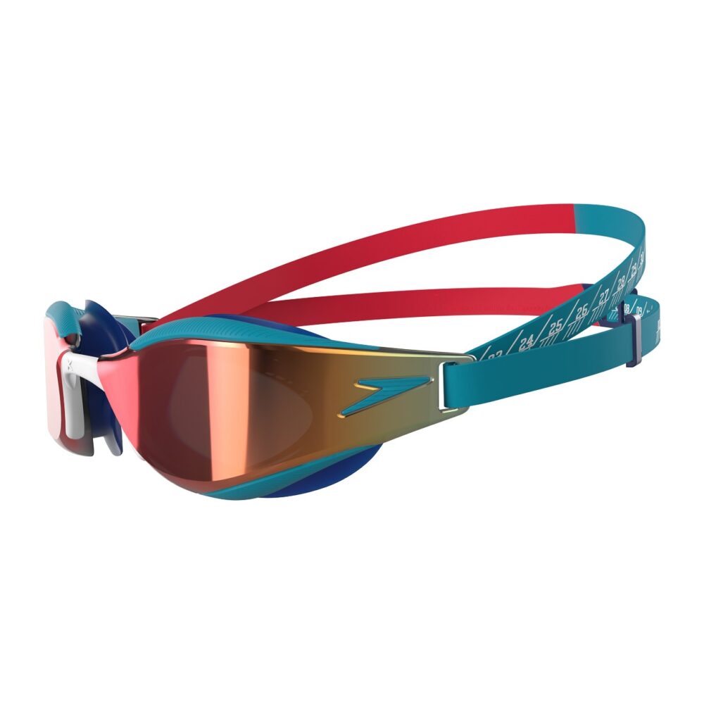 Speedo Junior Fastskin Hyper Elite Mirror naočale - Crvene - Image 3