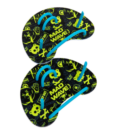 Mad Wave Lopatice Finger Fun Lime