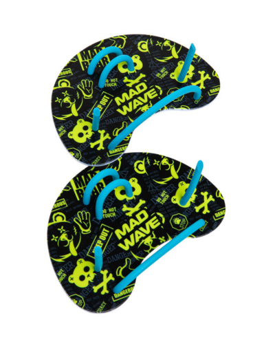 Mad Wave Lopatice Finger Fun Lime